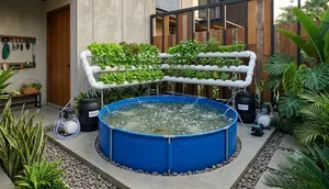 6 Ide Kolam Terpal Mini dengan Sistem Aquaponik di Rumah Type 36, Hemat Lahan