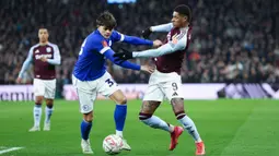 Villa menghadapi Cardiff di Villa Park pada babak putaran kelima FA Cup 2024/2025, Sabtu (1/3/2025) dini hari WIB. Tampil di kandang sendiri, Villa mampu menang dua gol tanpa balas. (AP Photo/Darren Staples)