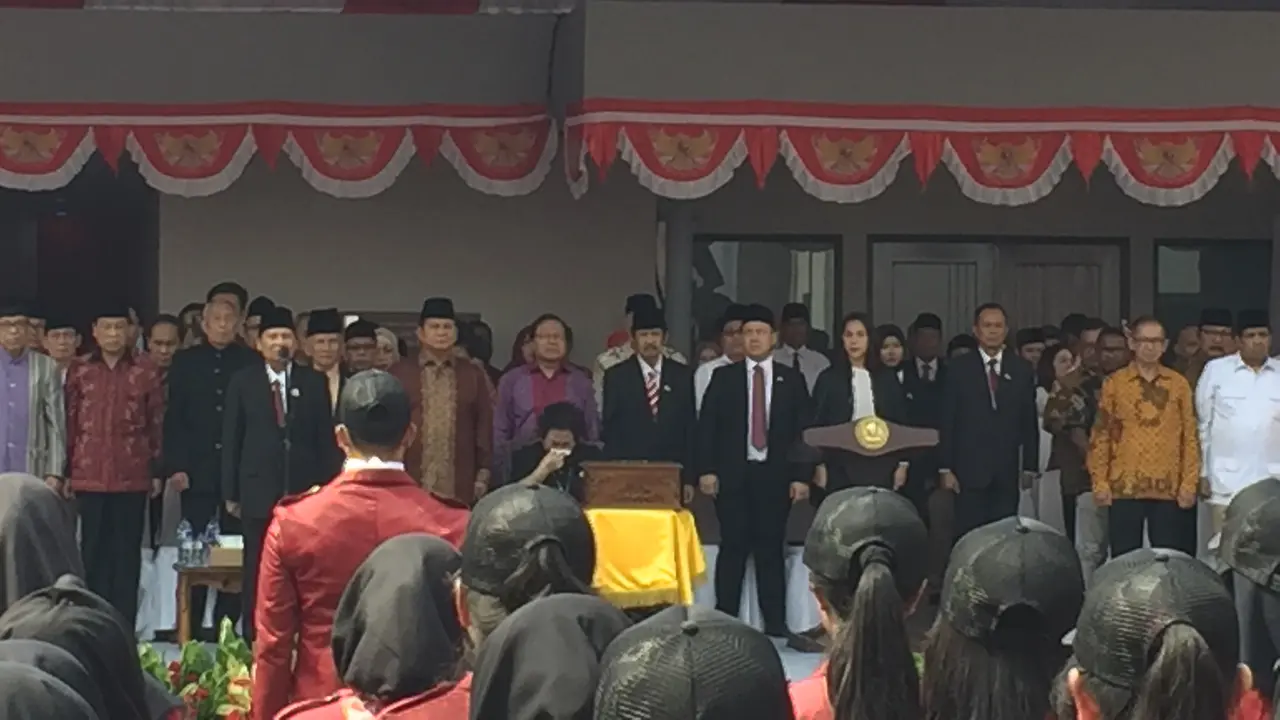 Prabowo Subianto hadiri upacara peringatan HUT RI ke-72 di Universitas Bung Karno 