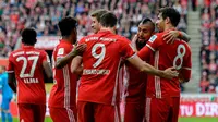 Bayern Munchen kukuh di puncak klasemen Bundesliga setelah menaklukkan FC Koln dengan skor 3-0 (4/3/2017). (AFP/Sascha Schuermann)
