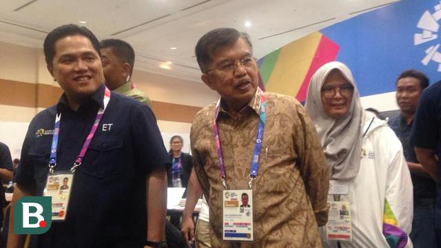 Jusuf Kalla, Erick Thohir, Asian Games 2018, MPC, Gelora Bung Karno