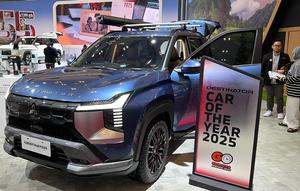 Mitsubishi Destinator dengan sentuhan modifikasi di GJAW 2025. (Liputan6.com/Septian Pamungkas)