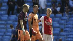 Sampai pekan ketiga, gawang Arsenal yang dijaga oleh Bernd Leno sudah kebobolan 9 kali dalam tiga kali pertandingan.  (Foto: AP/Rui Vieira)