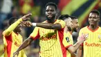 RC Lens berhasil memetik kemenangan telak atas Angers SCO dalam laga lanjuta Liga Prancis musim 2025/2026 pada Jumat (20/03/2026) waktu setempat. (AFP/Sameer Al-Doumy)