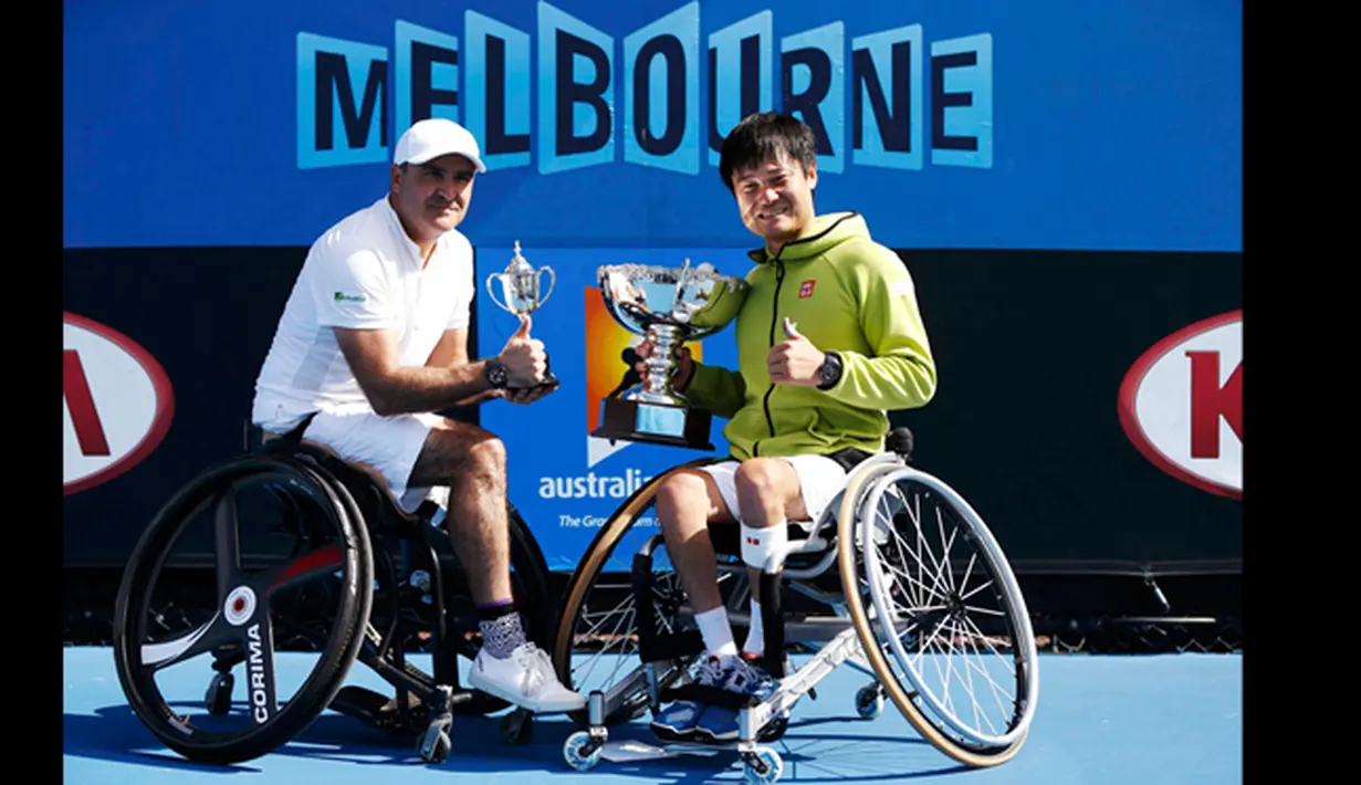 Petenis Jepang, Shingo Kunieda Juara Australia Terbuka 2015 - Foto ...