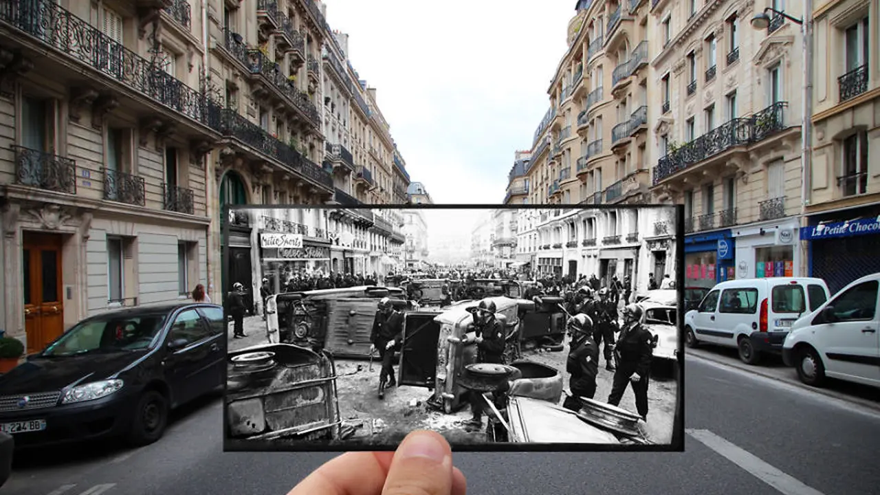 Bukti Sejarah, Ini 10 Foto Kombinasi Unik Paris Dulu dan Kini