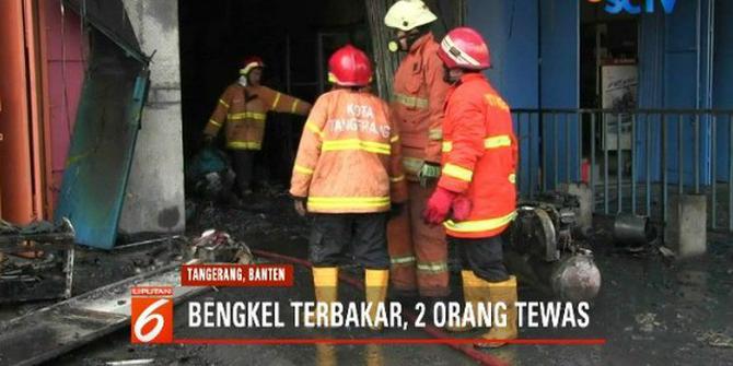 Kebakaran Bengkel di Tangerang, 2 Orang Tewas
