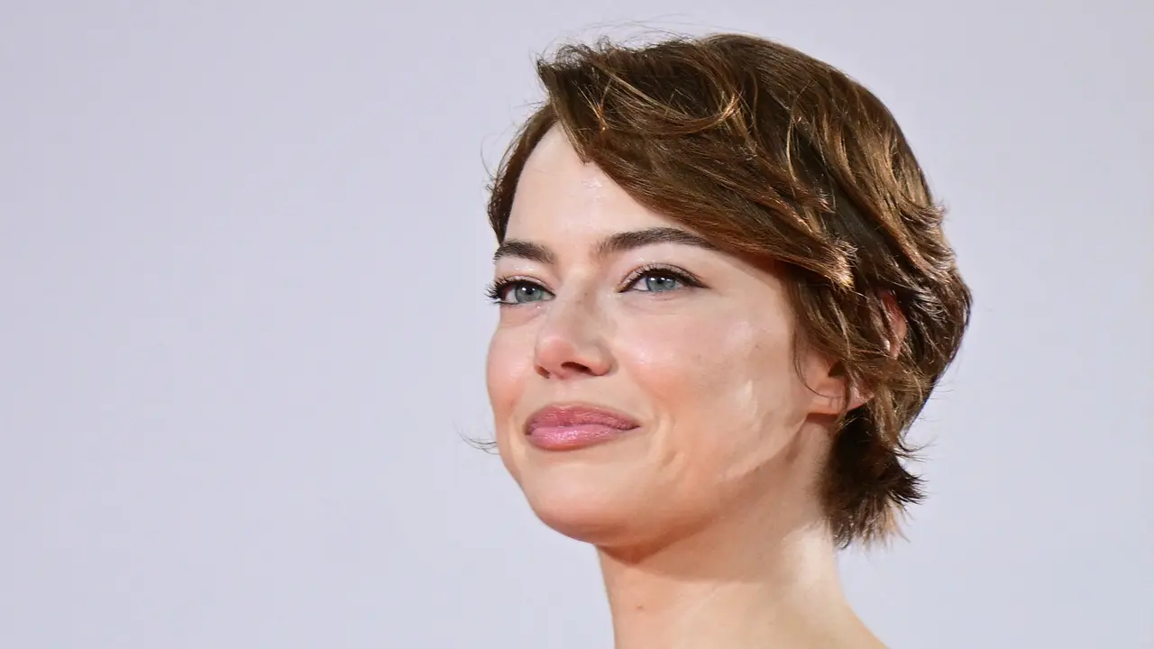 Emma Stone di Festival Film Venesia 2025. (Tiziana FABI / AFP)