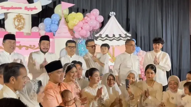 Kakak Ipar Erina Gudono Tampil Stunning di Acara Akikah Anaknya, Selvi Ananda dan kahiyang Ayu. [@bintangg99]