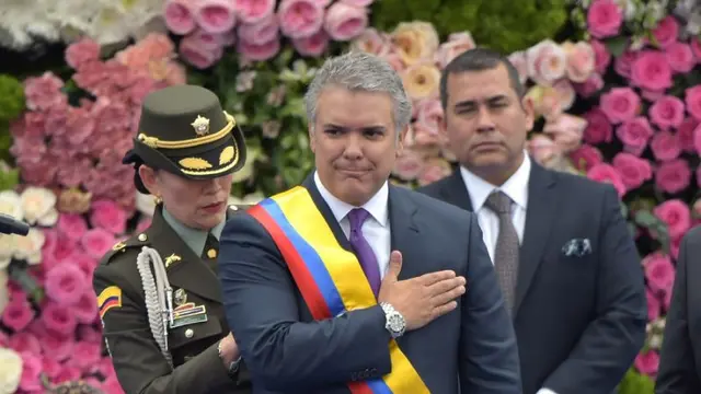 Presiden Kolombia Ivan Duque (AP/Raul Arboleda)