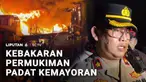 Kawasan Pasar Jiung yang berhimpitan dengan permukiman padat penduduk di Kemayoran, Jakarta Pusat, terbakar hebat. Akibat kebakaran, ratusan warga terdampak.