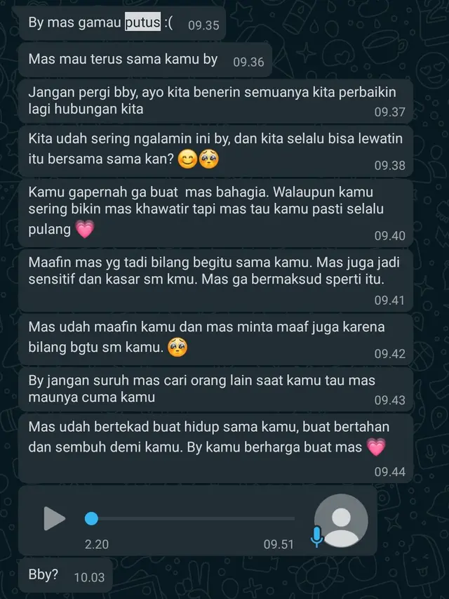 6 Chat Cowok Minta Maaf ke Pacar Ketika Berantem Ini Bikin Senyum