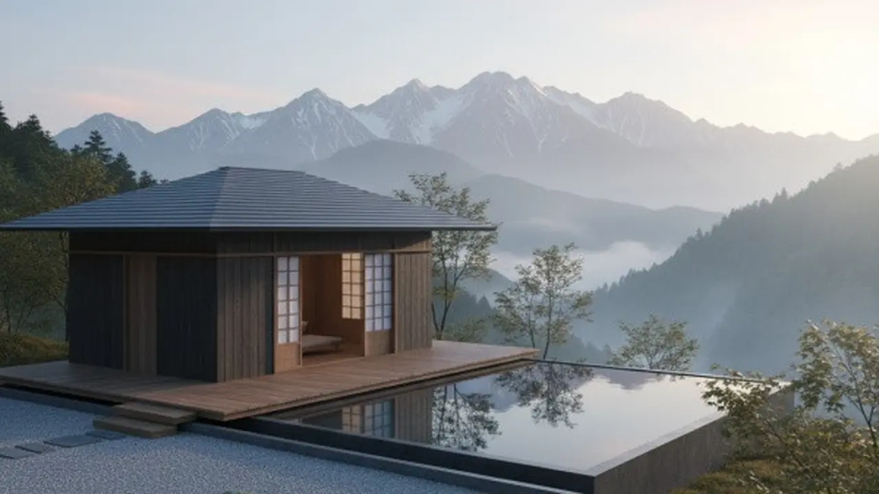 Rumah dengan View Langsung ke Pegunungan/Gemini AI