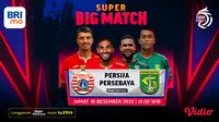 Link live streaming Big Match BRI Liga 1 Persija Jakarta Vs Persebaya Surabaya di Vidio, Jumat 16 Desember