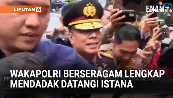 Momen Wakapolri Komjen Dedi Prasetyo Berseragam Lengkap Datangi Istana Negara