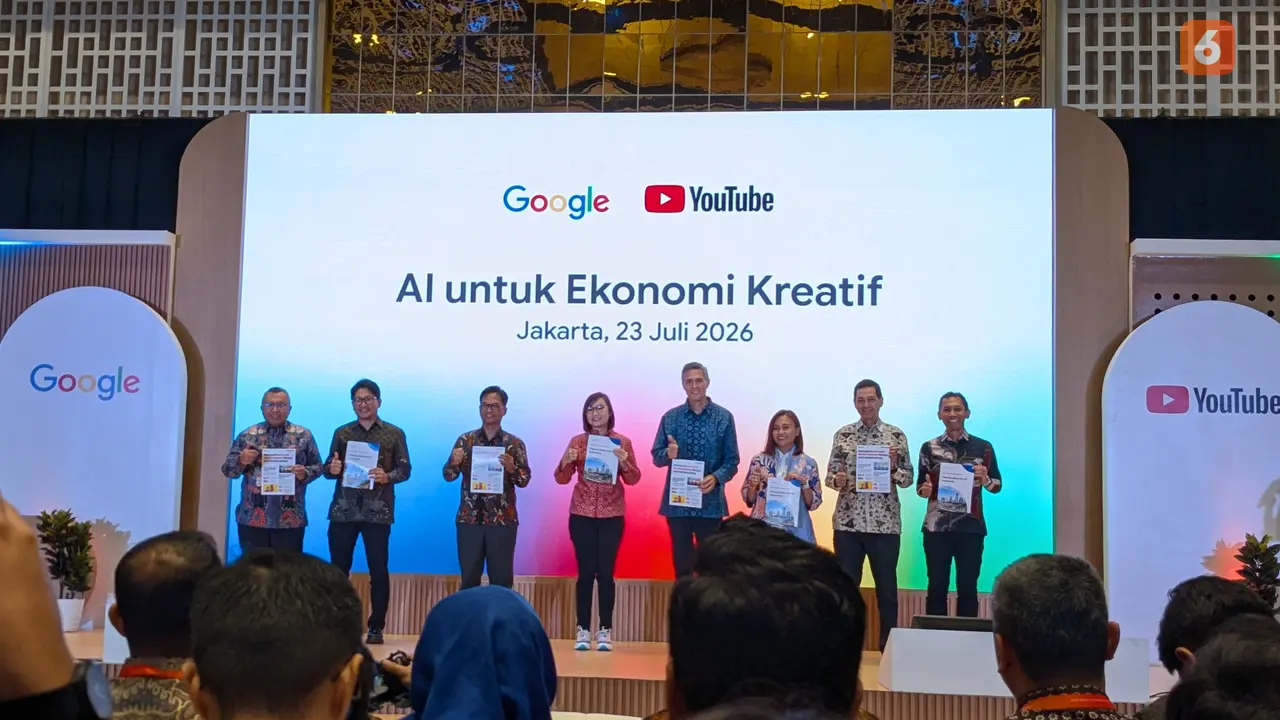 Peluncuran Laporan dan Diskusi Google AI dan YouTube untuk Ekonomi Kreatif. Liputan6.com/Aisyah Mustika Zamani