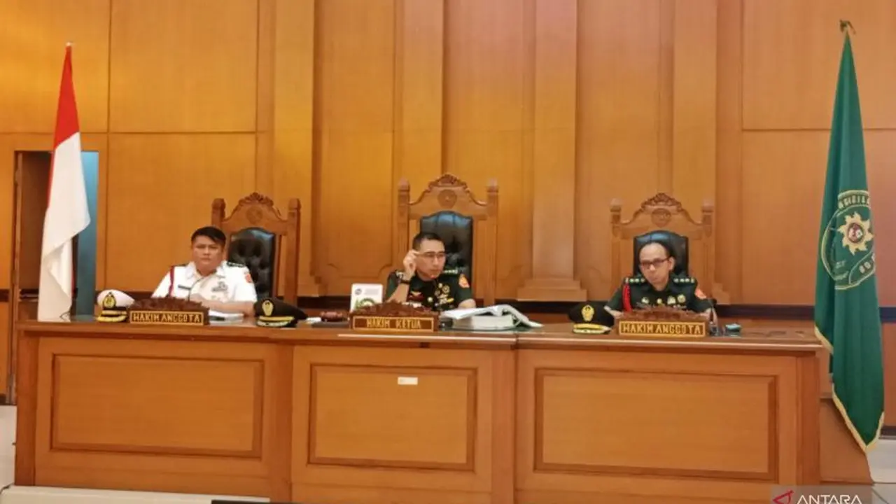 Sidang kasus dugaan penculikan dan pembunuhan kepala cabang (kacab) bank BUMN di Pengadilan Militer II-08 Jakarta.