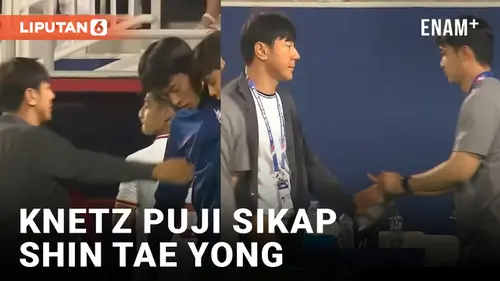 VIDEO: Respect! Shin Tae Yong Salami Pemain Korsel U-23 Usai Ditumbangkan Timnas Indonesia
