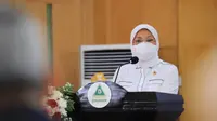 Menteri Ketenagakerjaan Ida Fauziyah melepas 150 tenaga kesehatan Indonesia ke Arab Saudi. (Dok. Kemnaker)