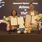 Platform video streaming nomor 1 di Indonesia Vidio bekerja sama dengan Arimoa, perusahaan terkemuka asal Korea dalam memproduksi dan memasarkan konten animasi anak. (Dok Vidio)