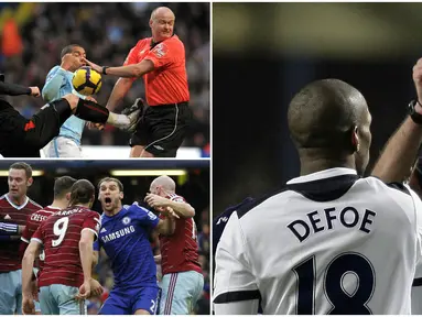Berikut ini rekaman foto yang menangkap kerasnya perjalanan laga boxing day pada Premier League dari tahun ke tahun. (AFP)