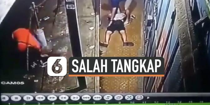 VIDEO : Numpang Wifi, Pria ini Kena Aksi Salah Tangkap