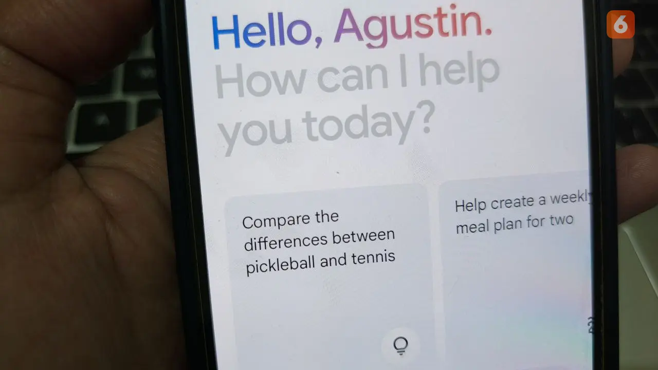 Chatbot AI Gemini di iPhone