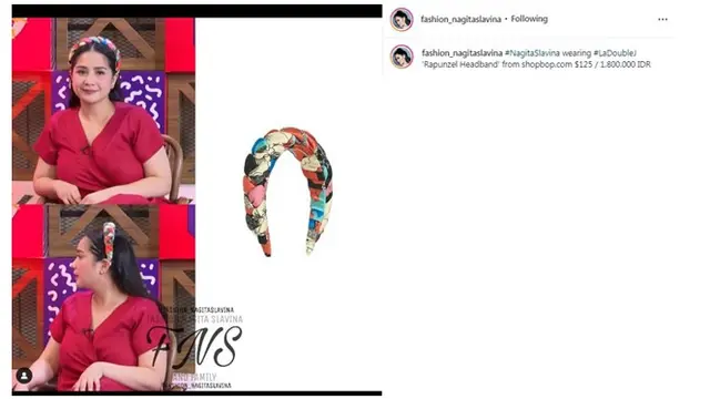 9 Koleksi Ikat Rambut dan Bandana Nagita Slavina Ini Harganya Bikin Geleng Kepala