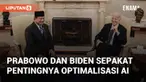 Presiden Prabowo dan Presiden Joe Biden sepakat pentingnya optimalisasi AI untuk pembangunan berkelanjutan. Keduanya membahas keterkaitan AI dengan pertumbuhan berkelanjutan dalam pertemuan di Gedung Putih