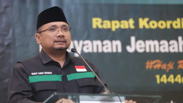 Menteri Agama (Menag) Yaqut Cholil Qoumas. (FOTO: MCH PPIH ARAB SAUDI 2023)