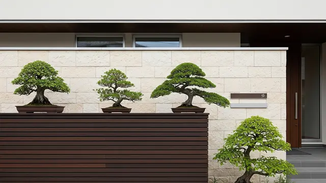 Gambar Fasad Rumah Minimalis dengan Pagar Horizontal