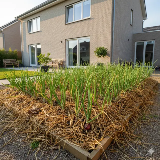Kebun Bawang Merah 2×2 m di Halaman Belakang Rumah (Foto: Gemini AI)