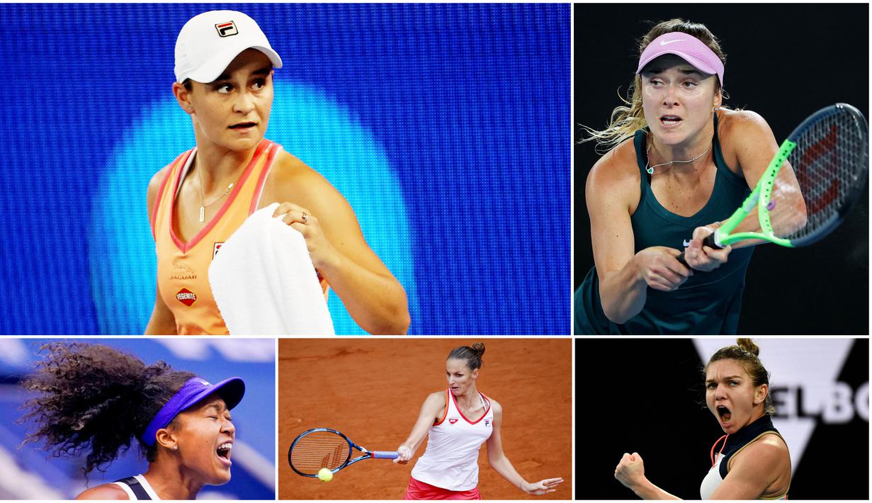 Berikut tujuh petenis putri unggulan dunia yang ikut memanaskan persaingan di Australia Terbuka 2021. (Foto Kolase AP dan AFP)