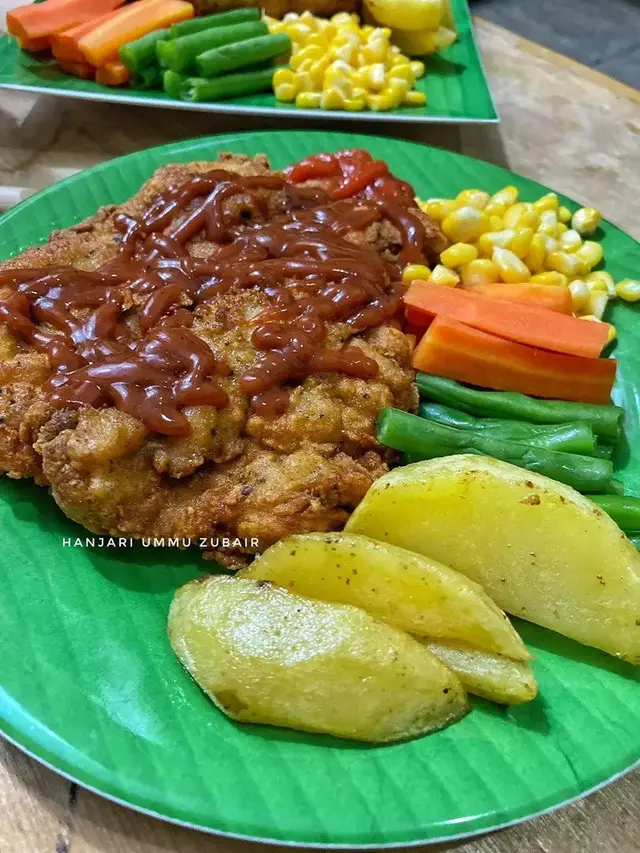 Resep steak ayam crispy rumahan. (dok. Cookpad @eh1994)