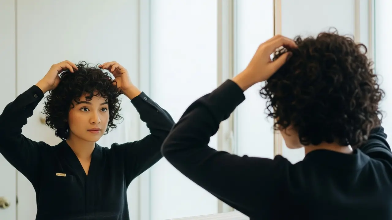 Model Rambut Pendek Curly Wanita