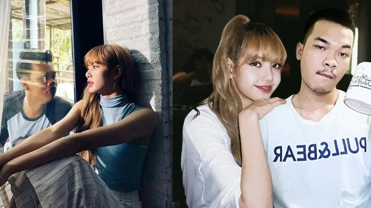 Foto editan bersama Lisa Black Pink (foto: Brilio)