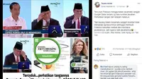 [Cek Fakta] Viral Kabar Prabowo Pakai Kacamata Canggih Saat Debat Kedua, Faktanya?