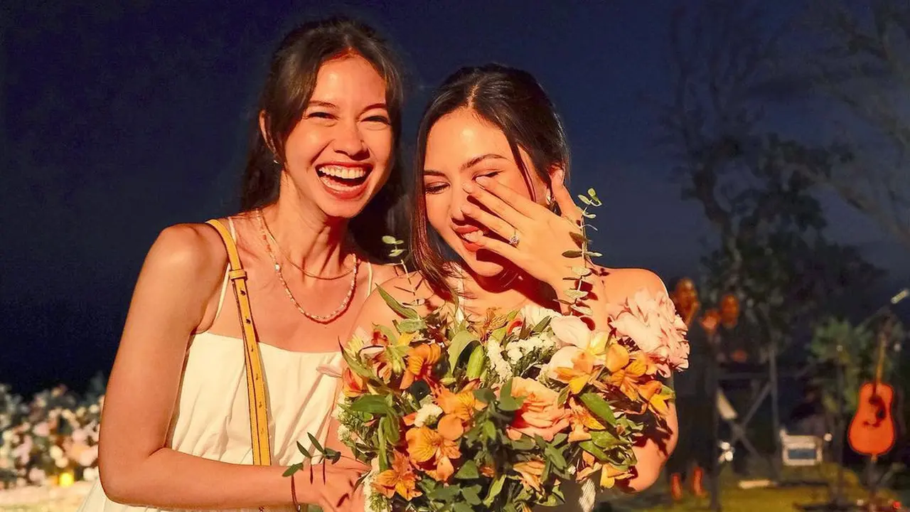 Yuki Kato di acara lamaran Jessica Mila