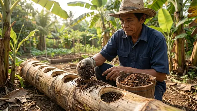 Cara Menanam di Batang Pisang untuk Menghasilkan Sayuran Subur