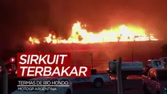Berita video sirkuit di Argentina untuk MotoGP mengalami kebakaran.