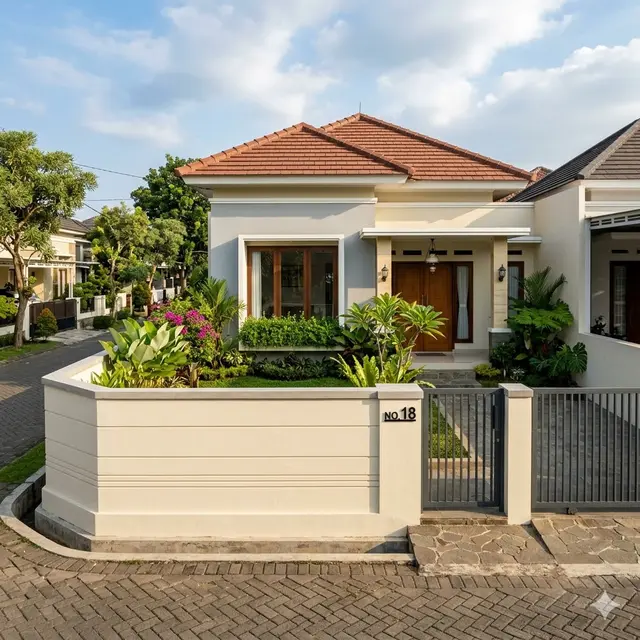 Pagar Rumah Cantik dari Hebel