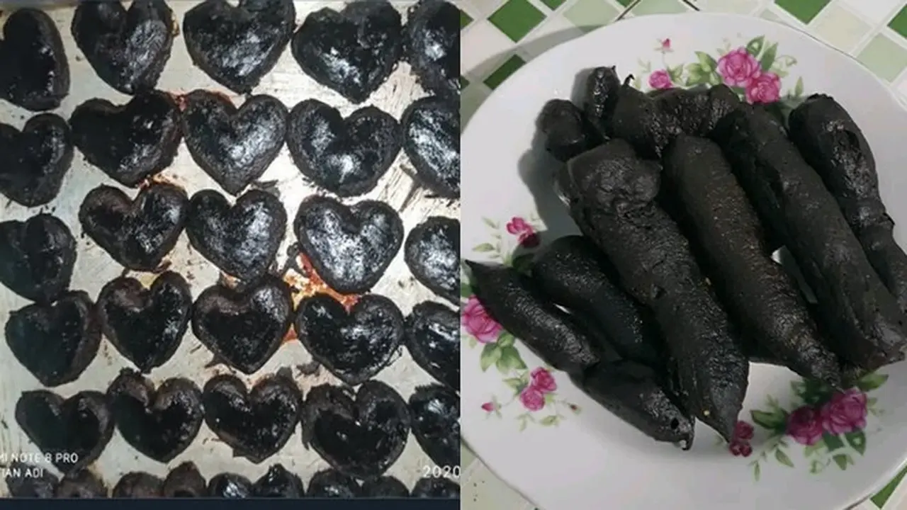 6 Potret Kue Lebaran Gosong Ini Bikin Enggak Napsu Makan