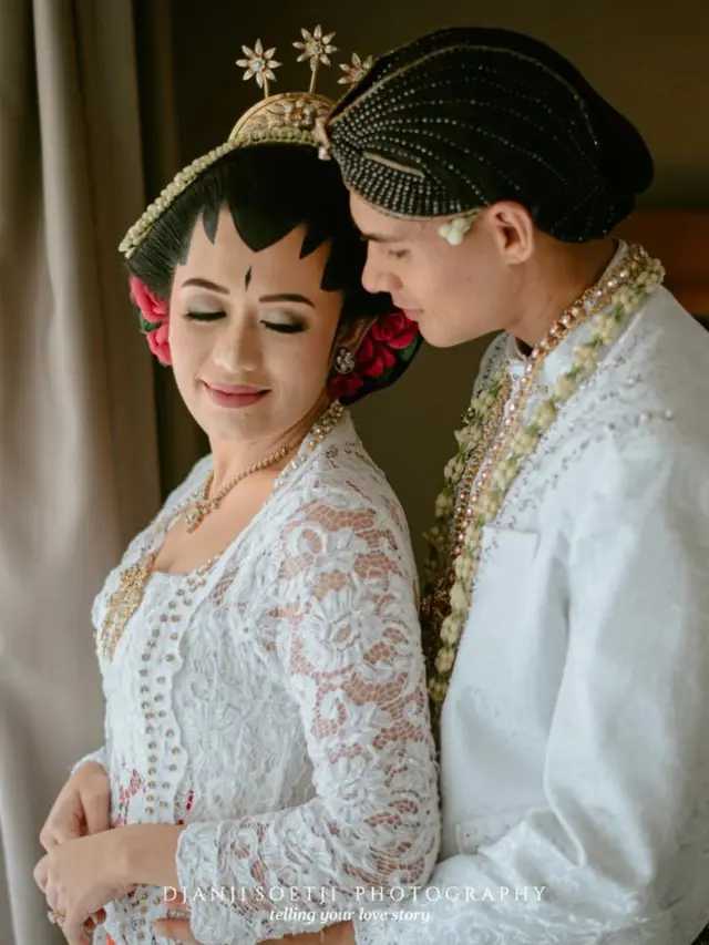 Penampilan Amanda, Putri Christian Gonzales saat Menikah dengan Rontini . Dok. @djanjisoetji.photography