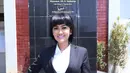 Julia Perez menjalani sidang skripsi di Universitas Bung Karno, Cikini, Jakarta Pusat, Minggu (16/8/2015). (Galih W. Satria/Bintang.com)