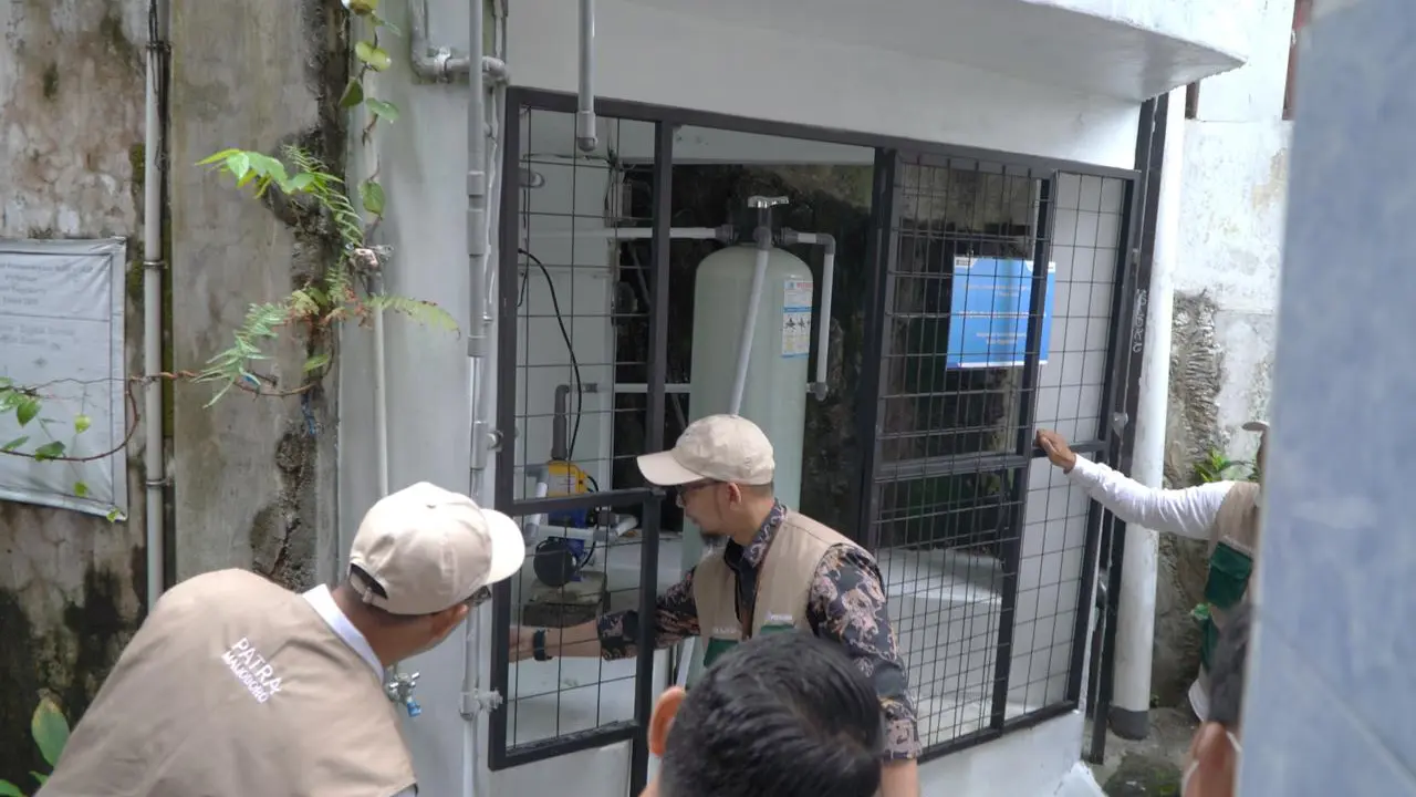Bantuan fasilitas akses air bersih disalurkan bagi warga di Kemantren Gedongtengen, Daerah Istimewa Yogyakarta (DIY).