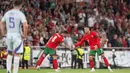 Gol penentu kemenangan Portugal dicetak Cristiano Ronaldo pada menit ke-88. (Patricia DE MELO MOREIRA/AFP)