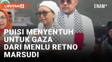 Ikut Aksi Bela Palestina, Menlu Retno Bacakan Puisi 'Palestina Saudaraku'