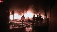 Kebakaran Pabrik Karet di Bekasi, 4 Rumah Ikut Hangus