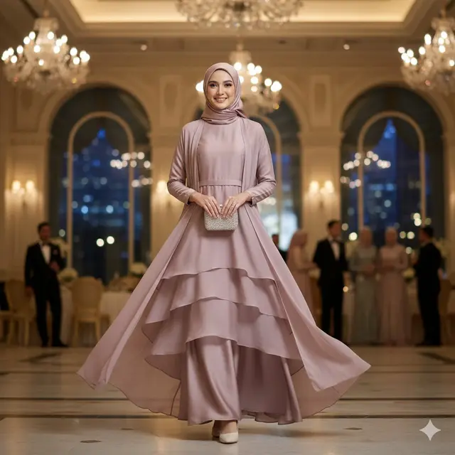Gamis Terbaru Bahan Silk