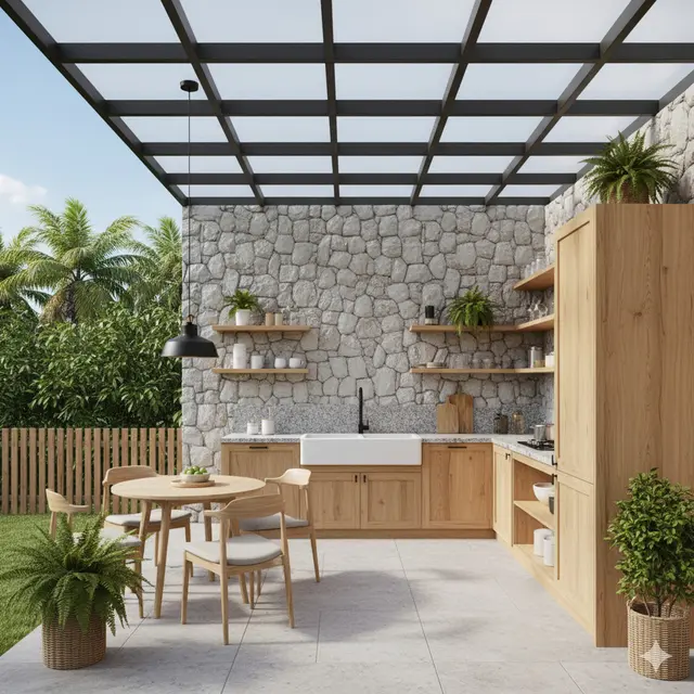 7 Desain Dapur Semi Outdoor Gaya Scandinavian, Perpaduan Estetika Alam dan Fungsionalitas Modern